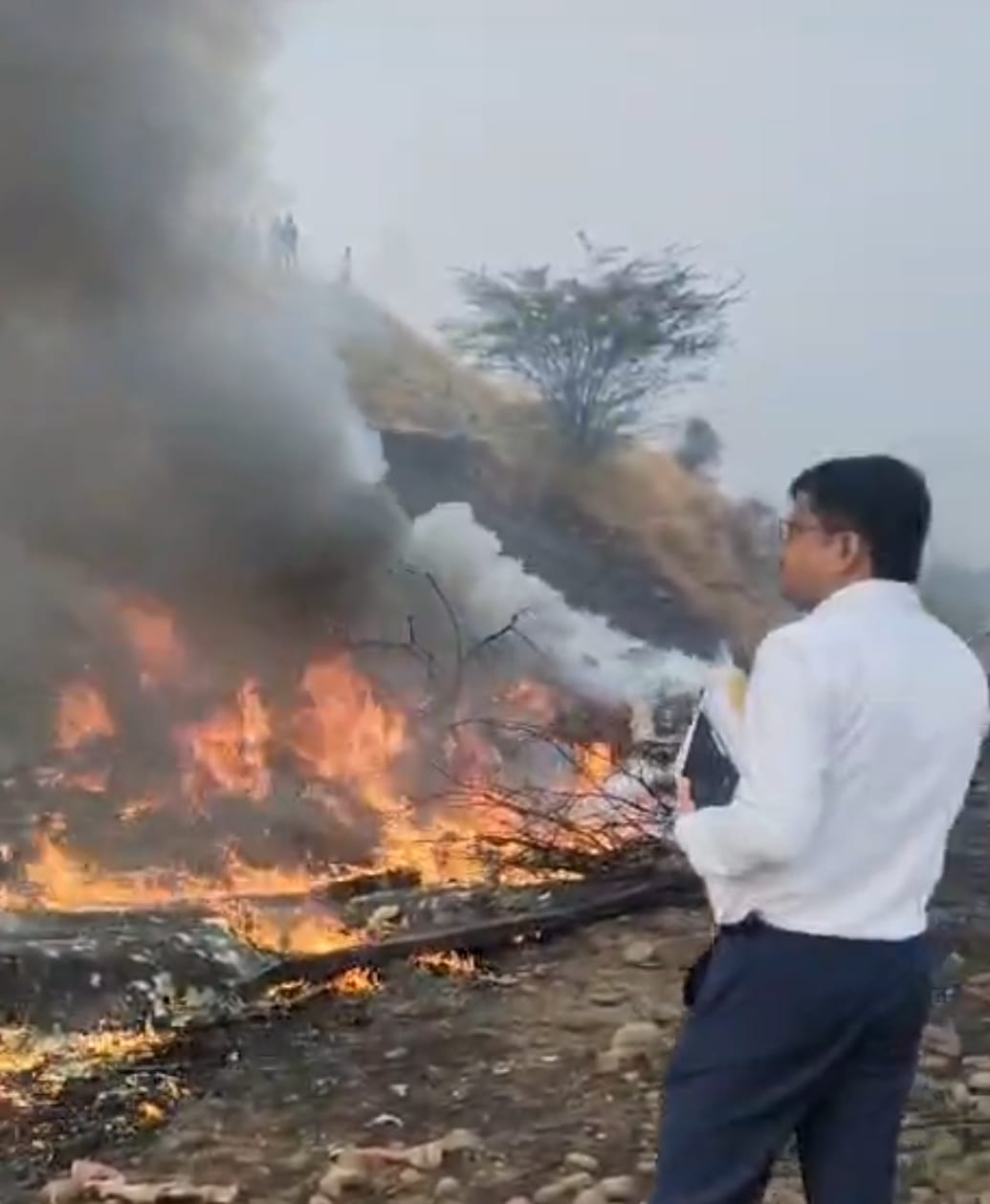 Further details about the crash are awaited.