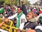 Farmers under the banner of Navnirman Krushak Sangathan (NKS) hold a protest march over irregularities in paddy procurement at mandis in Odisha (ANI FILE)