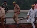 Rescue work in the Bahraich village where nine people died in the boat capsize tragedy in October last year. (File Photo)