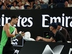Carlos Alcaraz was forced to removed his Whoop wristband during an Australian Open match.