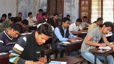Students-write-an-exam-at-the-DAV-PG-College-in-Dehradun-on-Thursday-Kuldeep-Rana-HT-Photo Students-write-an-exam-at-the-DAV-PG-College-in-Dehradun-on-Thursday-Kuldeep-Rana-HT-Photo