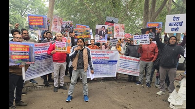 The project has 992 flats in two phases. DTCP said licence cancellation could jeopardise completion, while HRERA will handle compensation issues. (HT Photo) The project has 992 flats in two phases. DTCP said licence cancellation could jeopardise completion, while HRERA will handle compensation issues. (HT Photo)