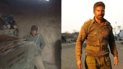 Varun Dhawan in stills from his new film Border 2. Varun Dhawan in stills from his new film Border 2.