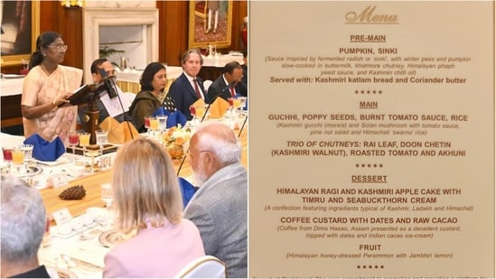 Rashtrapati Bhavan celebrates Himalayan flavours in special dinner for EU guests.