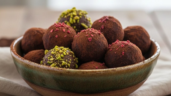 Fitness enthusiasts can enjoy decadent sweet dishes like chocolate truffle by adopting the healthier chocolate option. (Picture credit: Gemini AI)
