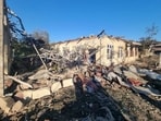 A damaged building seen at the hospital that was allegedly hit by a military air strike in Mrauk-U township in Rakhine state, Myanmar, on December 11.