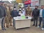 About their modus operandi, officials said, the accused would contact victims and promise refunds of lapsed insurance or renewal of LAP (Loan Against Property) insurance policies, collecting amounts ranging between <span class='webrupee'>₹</span>10,000 and <span class='webrupee'>₹</span>1 lakh. The defrauded money was then transferred into fake bank accounts, several of which have now been frozen. (HT Photo)