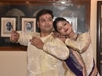 Pandit Anuj Mishra and Neha Mishra Sengar performing kathak at Kalka-Bindadin ki Dyodhi and Kathak Museum in Lucknow