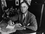 FDR was elected President of the United States four times. 