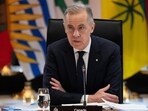 Mark Carney, Canada's prime minister, speaks during a First Ministers’ Meeting in Ottawa, Ontario, Canada, on Thursday. (Bloomberg)