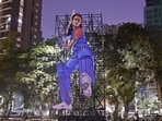 Members of the Shivaji Park ALM noticed the unauthorised structure being erected on January 27, without any permission from the BMC or the urban development department. Anshuman Poyrekar/Hindustan Times) (Anshuman Poyrekar/HT Photo)