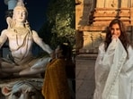 Rasha Thadani seeks Lord Shiva's blessings after her singing debut.