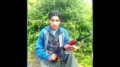 Hizbul commander Riaz Ahmed pays no heed to emotional appeals by his old parents. (HT) Hizbul commander Riaz Ahmed pays no heed to emotional appeals by his old parents. (HT)