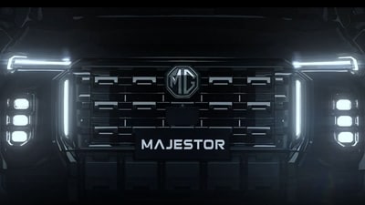 The MG Majestor will be officially unveiled in India on February 12