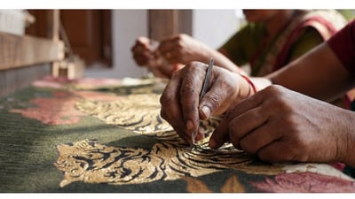 Pittari's rugs, priced at  ₹2,599, sold out in 21 days, highlighting a demand for Indian minimalism that combines clean design with cultural elements. (Pittari)