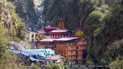 The Yamunotri Dham in Uttarkashi district of Uttarakhand. (PTI) The Yamunotri Dham in Uttarkashi district of Uttarakhand. (PTI)