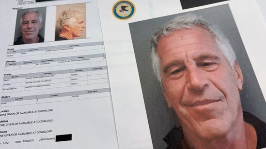 Documents that were included in the U.S. Department of Justice release of the Jeffrey Epstein files are photographed (AP)