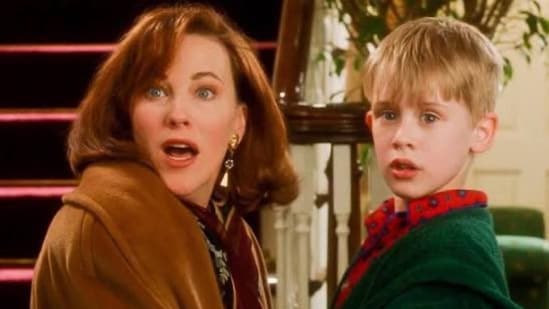 Macaulay Culkin starred as Kevin McCallister and Catherine O'Hara played his mother, Kate, in the Home Alone movies. (X/@GainRangerHeffe)