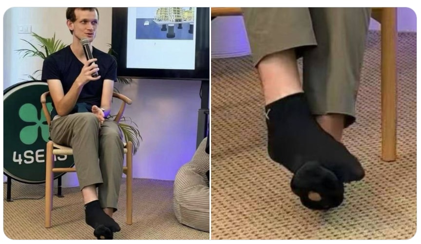 Crypto millionaire Vitalik Buterin. (Screengrab (X))