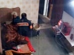 Alleged CCTV footage of the incident. (HT Photo)