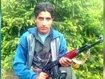 Hizbul commander Riaz Ahmed pays no heed to emotional appeals by his old parents. (HT)