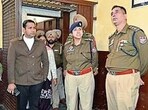 Khanna SSP Darpan Ahluwalia with her team at an illegal rehab centre in Khanna on Friday. (HT Photo)