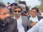 MLA Brijbhushan Singh Rajput (Left) led the protest to draw the minister Swatantra Dev Singh’s (Right) attention to problems being faced by people (Videograb)
