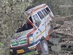The injured passengers are undergoing treatment at Silchar Medical College and Hospital (SMCH), a police officer said. (HT Photo)
