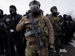 Members of U.S. Customs and Border Protection (CBP) and other law enforcement officials are seen in this photo.