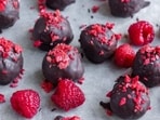 These raspberry chocolate truffles are to die for!