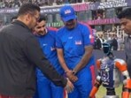 Salman Khan tried to shake hands with a robot during a recent event.