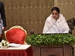 Sunetra Pawar, wife of late deputy CM Ajit Pawar, took oath as deputy CM of Maharashtra on Sunday at the Lok Bhavan in Mumbai.