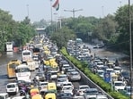 Heavy traffic snarl was seen at Ring road near ISBT Kashmere gate in New Delhi on Thursday Heavy traffic snarl was seen at Ring road near ISBT Kashmere gate in New Delhi on Thursday