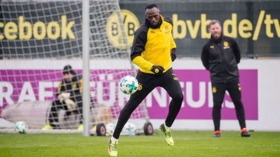 Usain Bolt has had a couple of tryouts with football teams after his sprinting career. (Borussia Dortmund)