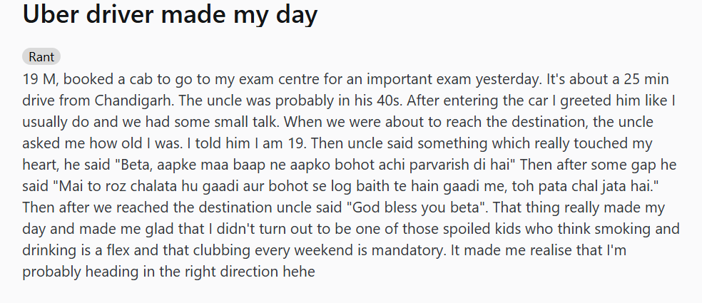 A post by a Reddit user. (Screengrab (Reddit))