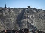 Bhalswa landfill is spread over 70 acres. (HT Archive)
