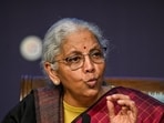 India's finance minister Nirmala Sitharaman during a news conference in New Delhi. (Bloomberg)