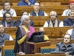 Finance Minister Nirmala Sitharaman presents the 'Union Budget 2026-27' in the Lok Sabha, in New Delhi.