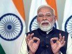 Prime Minister Narendra Modi speaks on the Union Budget 2026, in New Delhi on Sunday. (DD)