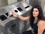 Kat Day learned to carry a bag for her trash.