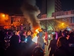 Protesters rallied in Tehran on Jan. 8, the day the regime shut down internet access in Iran. Protesters rallied in Tehran on Jan. 8, the day the regime shut down internet access in Iran.