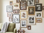 Know the correct placement for pictures on walls so that your interiors don't look overcrowded. 