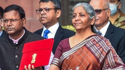 In 2022, Nirmala Sitharaman chose a rust-brown and maroon Bomkai saree from Odisha. Bomkai weaves are famous for their unique tribal motifs and intricate thread work on the border and pallu, reflecting the heritage of the Ganjam district. (File Photo/ PTI) In 2022, Nirmala Sitharaman chose a rust-brown and maroon Bomkai saree from Odisha. Bomkai weaves are famous for their unique tribal motifs and intricate thread work on the border and pallu, reflecting the heritage of the Ganjam district. (File Photo/ PTI)