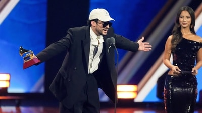 Bad Bunny accepts the award for Album of the Year during the 2025 Latin Grammys (Chris Pizzello/Invision/AP) Bad Bunny accepts the award for Album of the Year during the 2025 Latin Grammys (Chris Pizzello/Invision/AP)