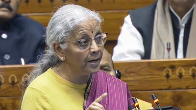 నిర్మలా సీతారామన్.. (Sansad TV via PTI Photo) నిర్మలా సీతారామన్.. (Sansad TV via PTI Photo)