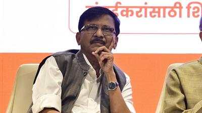 Shiv Sena (UBT) MP Sanjay Raut (Anshuman Poyrekar/HT Photo)