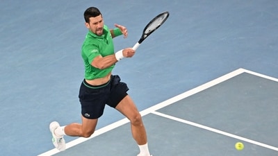 Novak Djokovic won the first set of the match 6-2. (AFP) Novak Djokovic won the first set of the match 6-2. (AFP)
