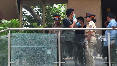 While no one was injured in the firing incident, the shots were seemingly targeted at Shetty’s personal gymnasium located on the first floor of the building, police officers said. (Satish Bate/ Hindustan Times) While no one was injured in the firing incident, the shots were seemingly targeted at Shetty’s personal gymnasium located on the first floor of the building, police officers said. (Satish Bate/ Hindustan Times)