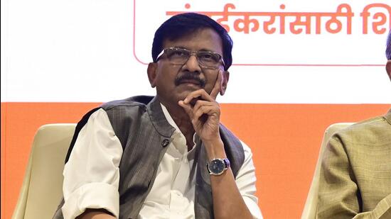 Shiv Sena (UBT) MP Sanjay Raut (Anshuman Poyrekar/HT Photo)