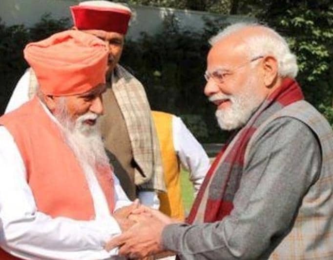 Prime Minister Narendra Modi with Sant Niranjan Dass, the head of Dera Sach Khand Ballan (Jalandhar), in Delhi on December 5, 2025. (HT file photo) Prime Minister Narendra Modi with Sant Niranjan Dass, the head of Dera Sach Khand Ballan (Jalandhar), in Delhi on December 5, 2025. (HT file photo)
